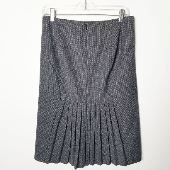 Express Design Studio Pleated Wool Blend Skirt‎ Size 2 - Picture 3 of 9
